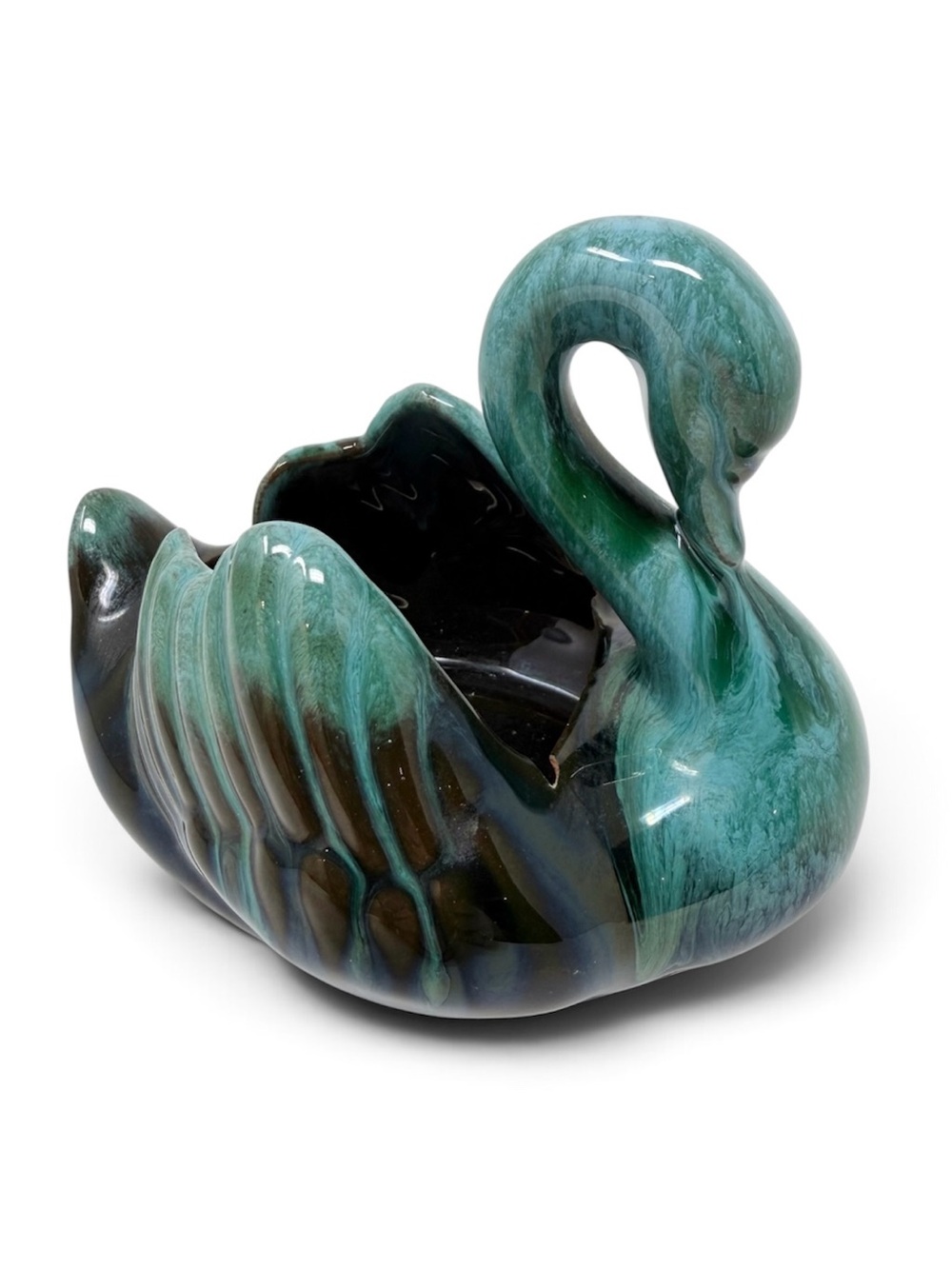Vintage Blue Mountain Pottery Swan Planter Canada